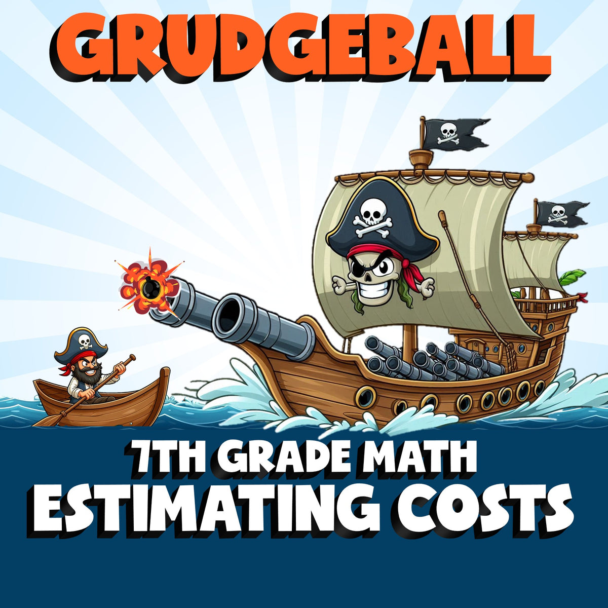 Estimating Costs GRUDGEBALL Math Game - No Prep Grade 7 Review Activity