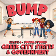 Greek City States & Government BUMP Socials Game - No Prep Grade 6 Review
