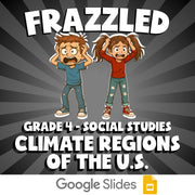 Climate Regions of the U.S. FRAZZLED Socials Game - No Prep Grade 4 Review