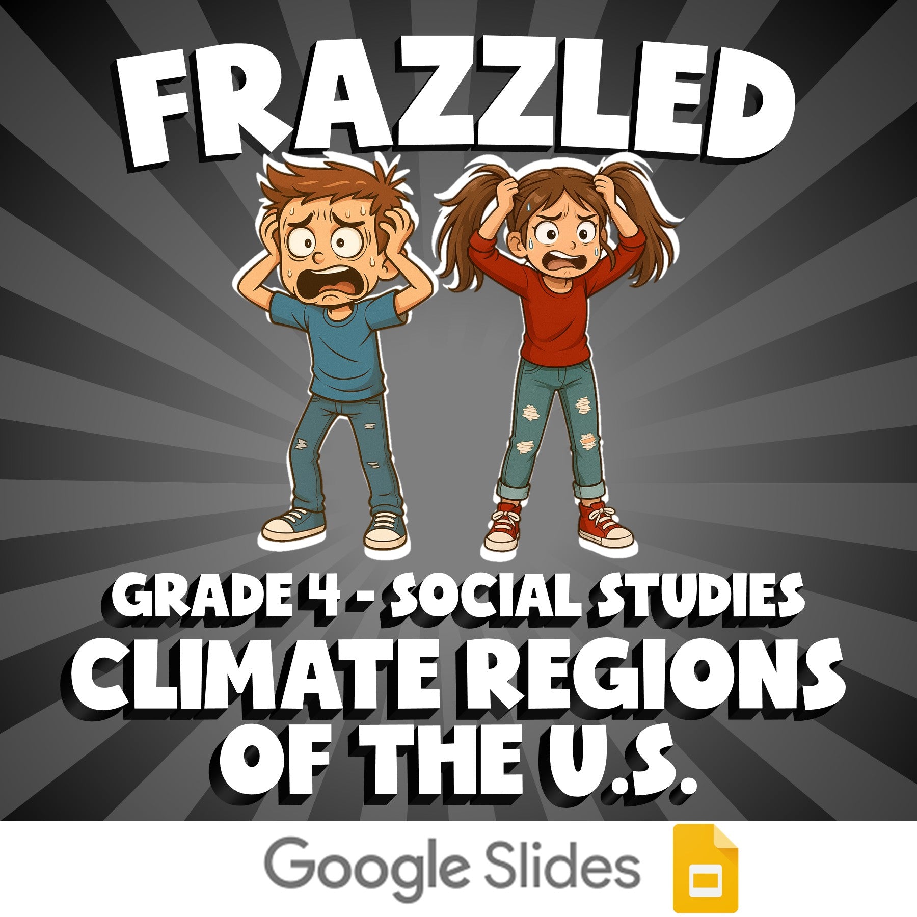 Climate Regions of the U.S. FRAZZLED Socials Game - No Prep Grade 4 Review