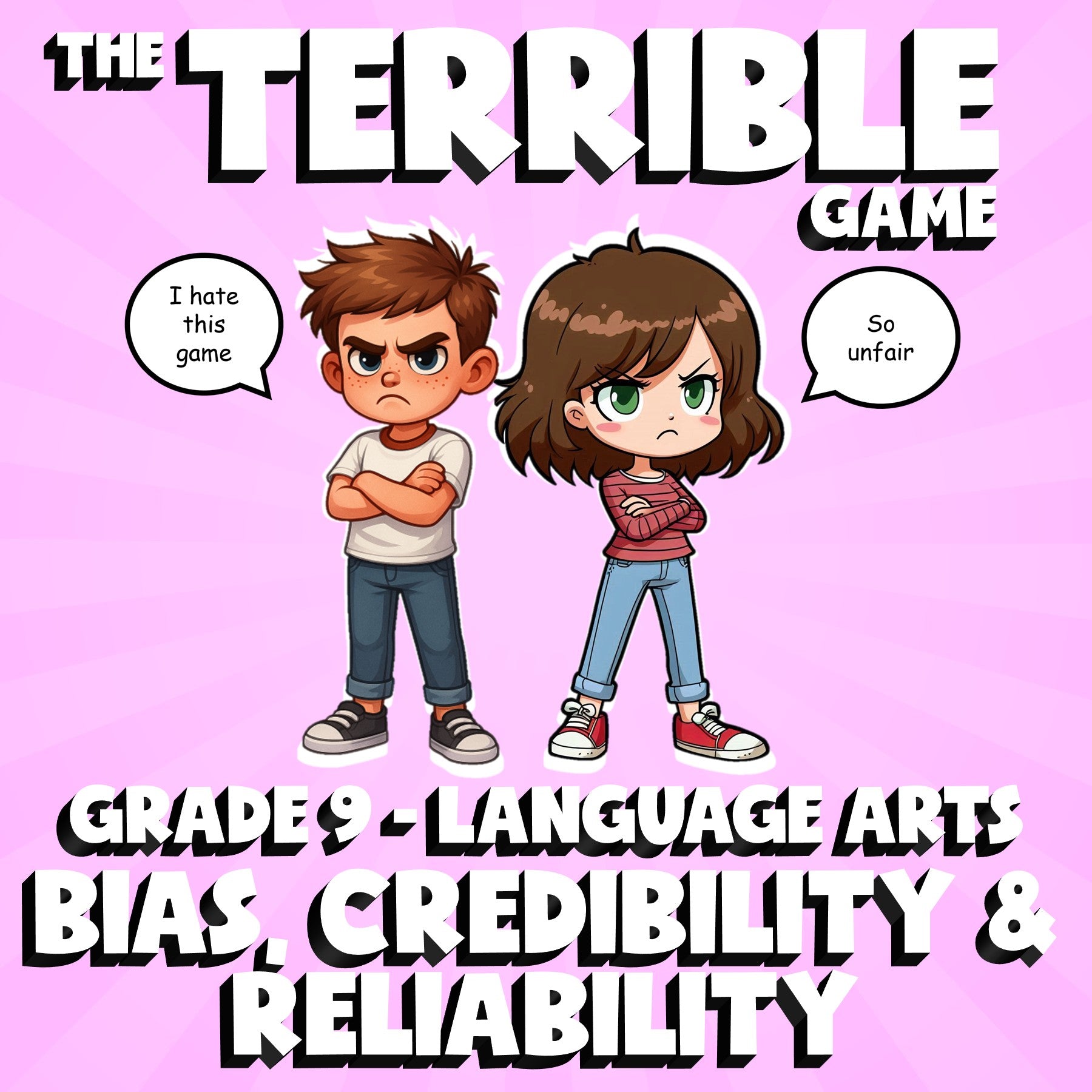 Bias, Credibility & Reliability THE TERRIBLE GAME - No Prep Grade 9 ELA Review