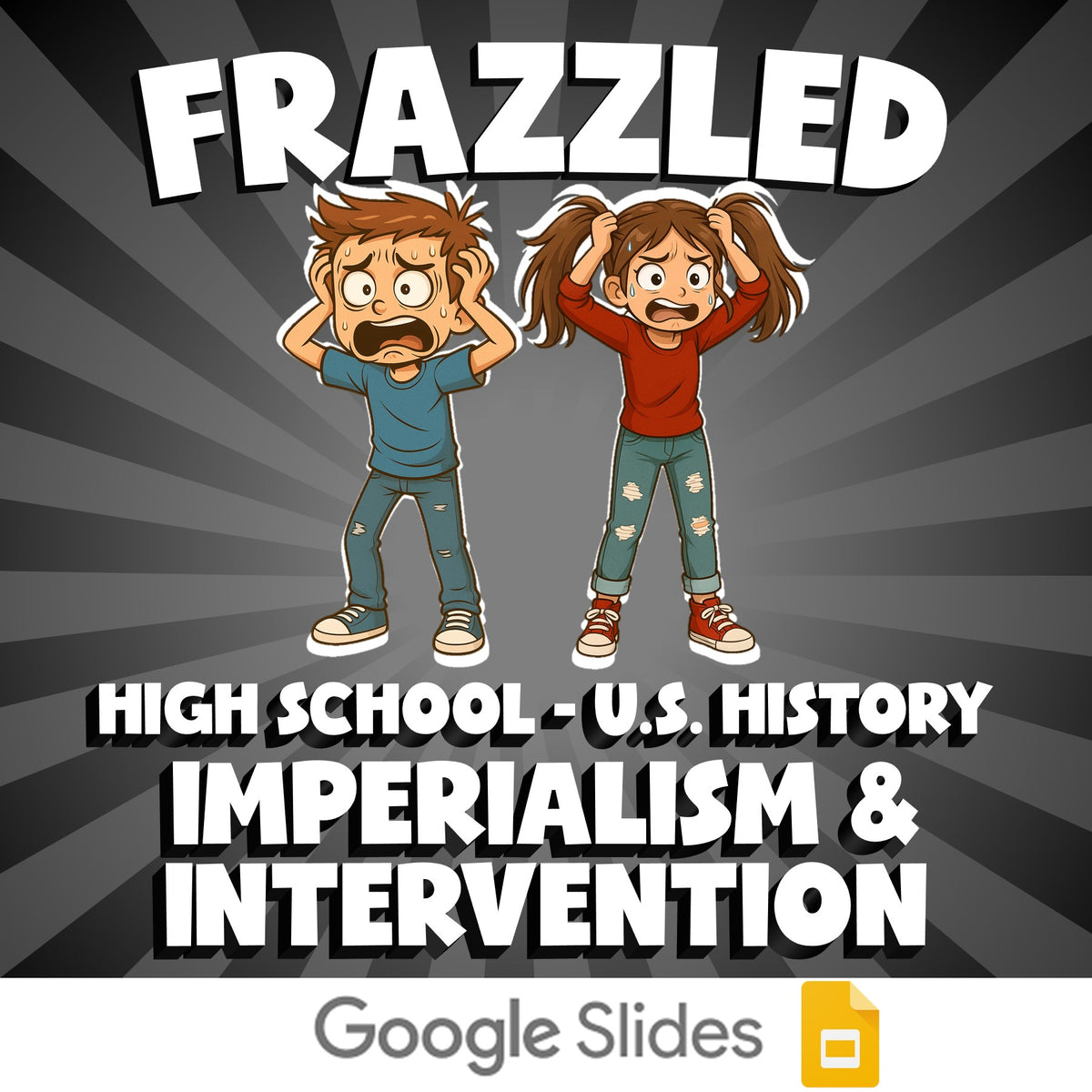Imperialism & Intervention FRAZZLED U.S. History Game - No Prep Review Activity