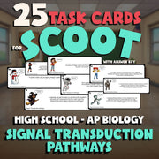 Signal Transduction Pathways SCOOT TASK CARDS Science Game - No Prep AP Biology