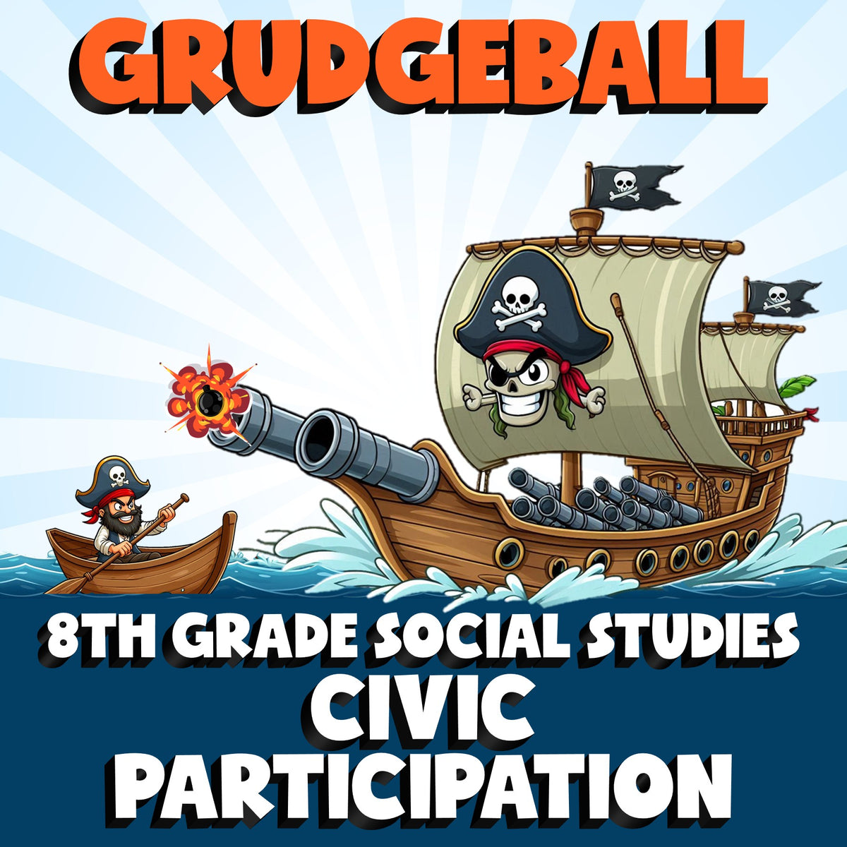 Civic Participation GRUDGEBALL Socials Game - No Prep Grade 8 Review Activity