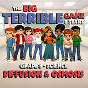Diffusion & Osmosis BIG TERRIBLE GAME - No Prep Grade 8 Science Review Activity
