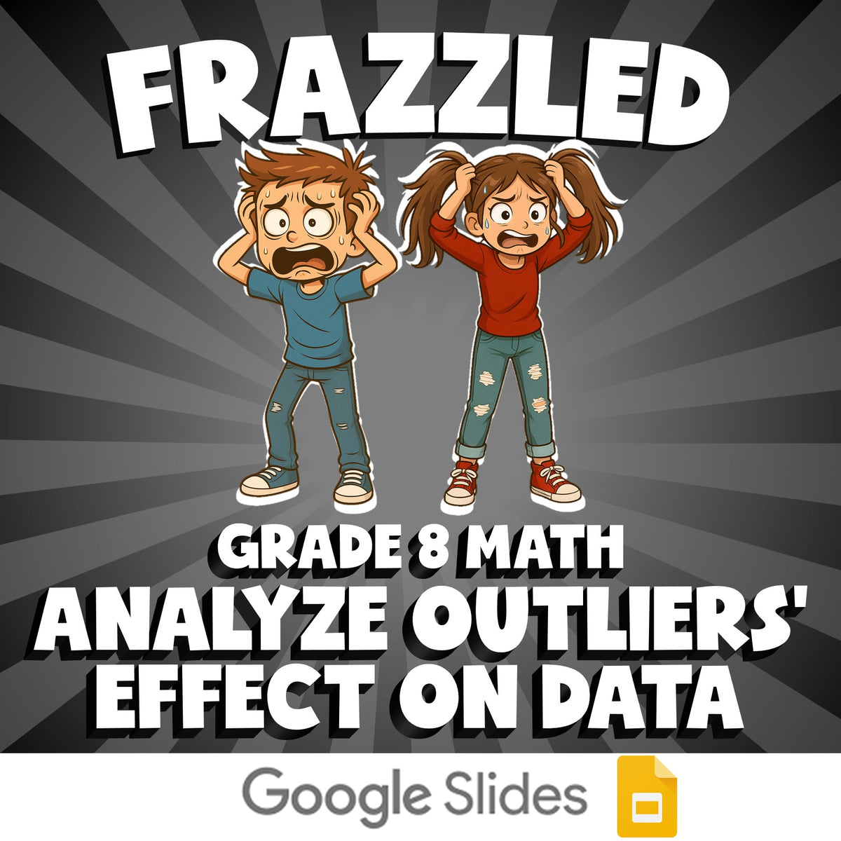 Analyze Outliers’ Effect on Data FRAZZLED Math Game - No Prep Grade 8 Review