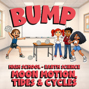 Moon Motion, Tides & Cycles BUMP Game - No Prep Earth Science Review Activity