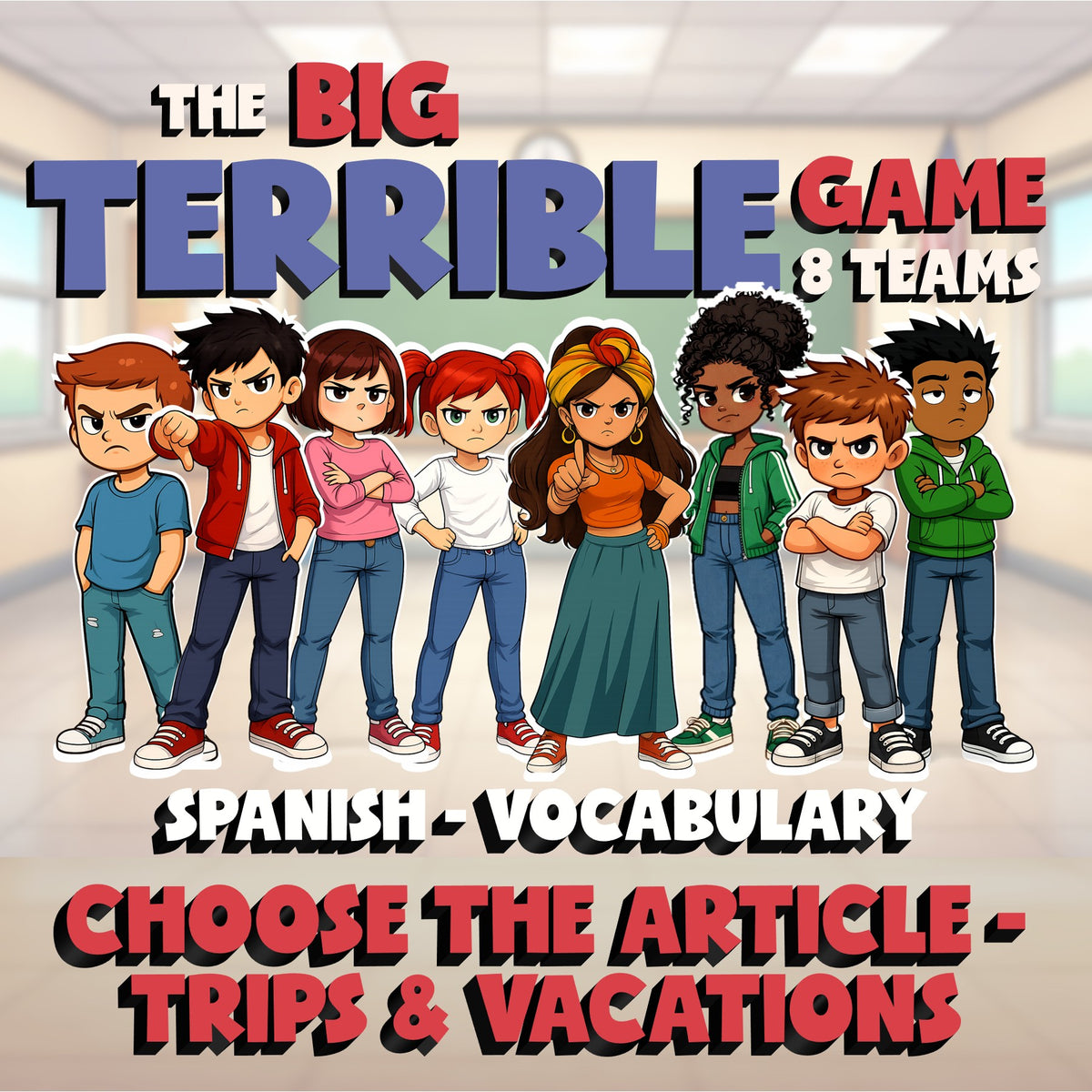 Choose The Article - Trips & Vacations BIG TERRIBLE GAME - Spanish Exercise