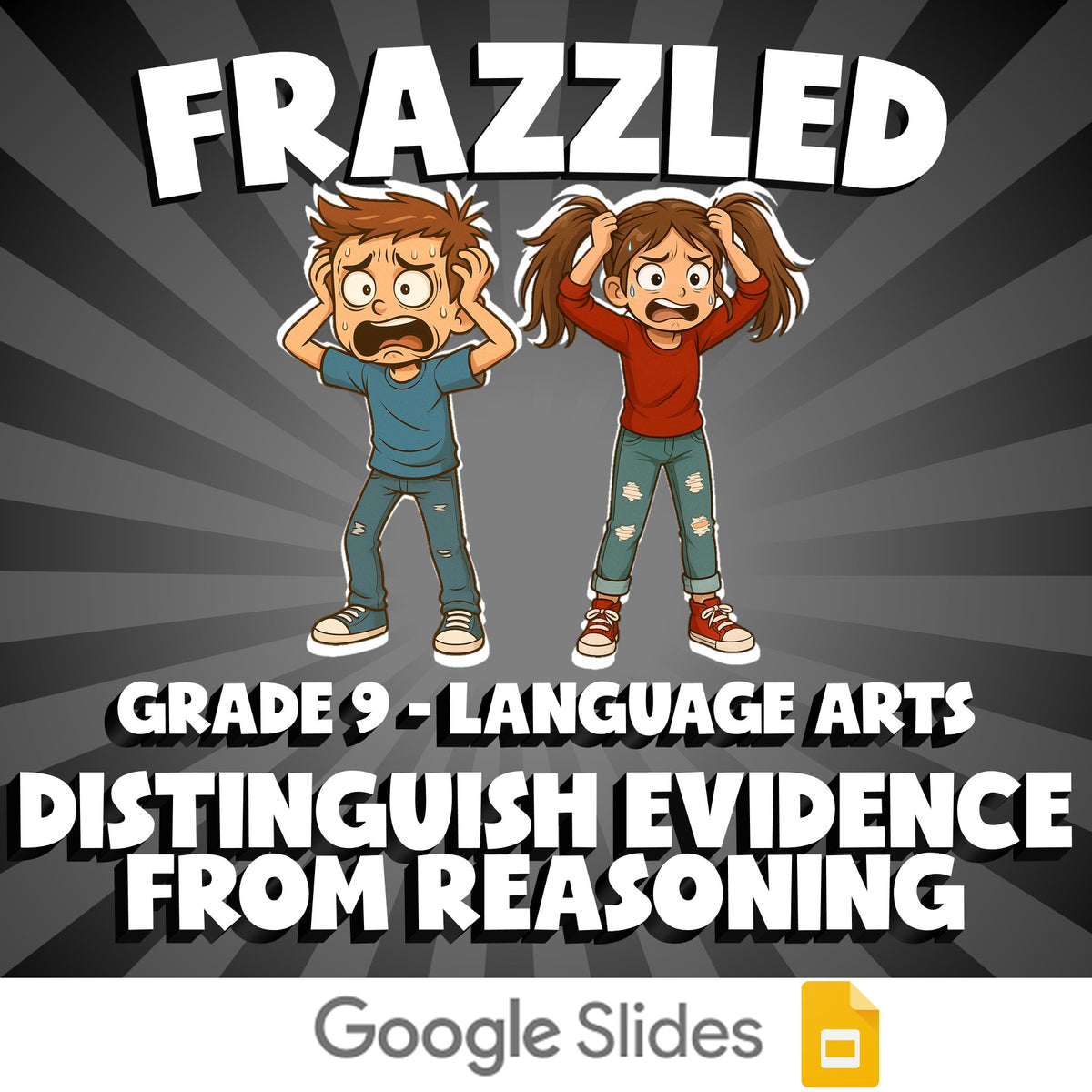 Distinguish Evidence from Reasoning FRAZZLED ELA Game - No Prep Grade 9 Review