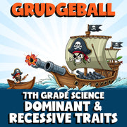 Dominant & Recessive Traits GRUDGEBALL Science Game - No Prep Grade 7 Review