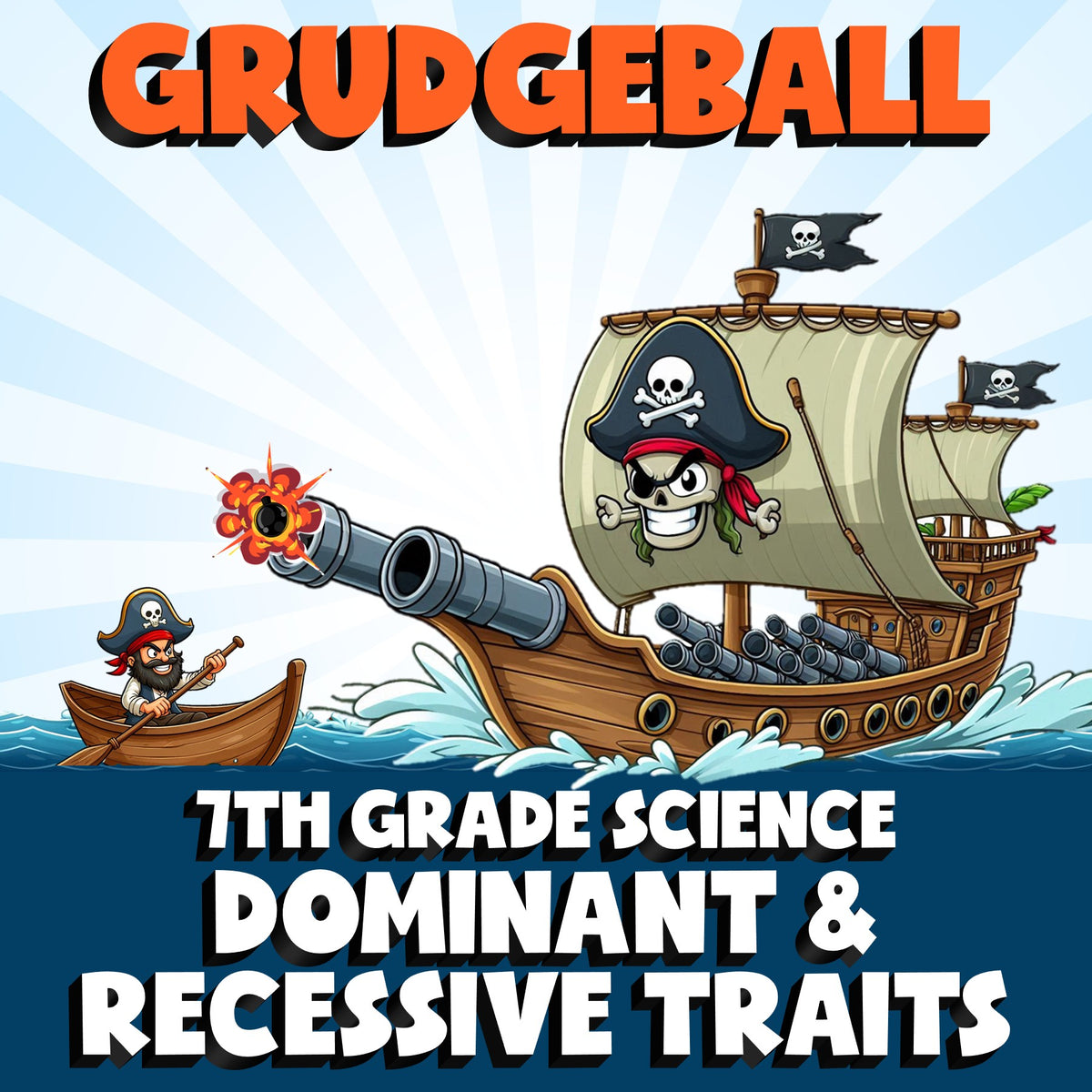 Dominant & Recessive Traits GRUDGEBALL Science Game - No Prep Grade 7 Review