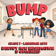 Identify How Information Is Organized BUMP ELA Game - No Prep Grade 3 Review