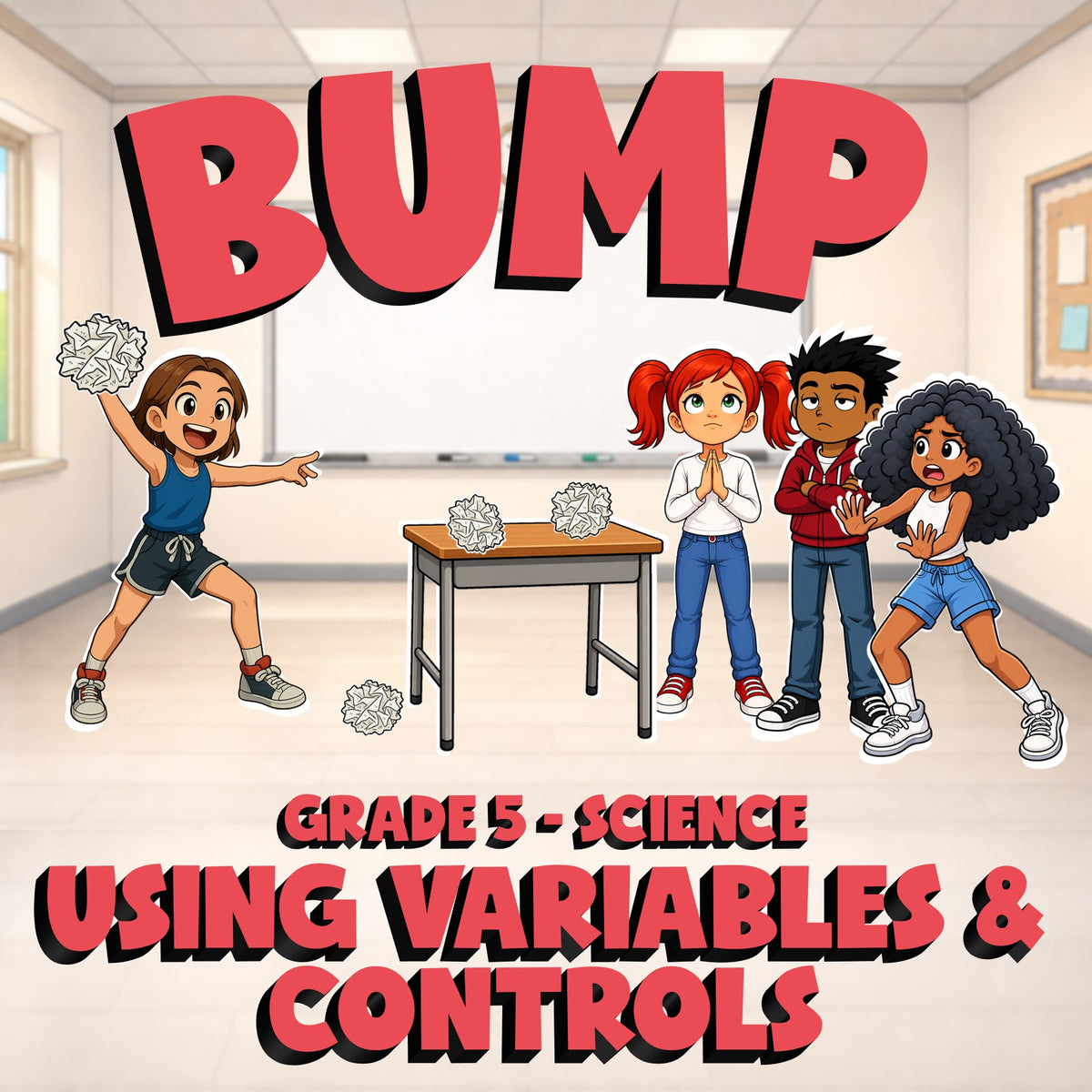 Using Variables & Controls BUMP Science Game - No Prep Grade 5 Review Activity