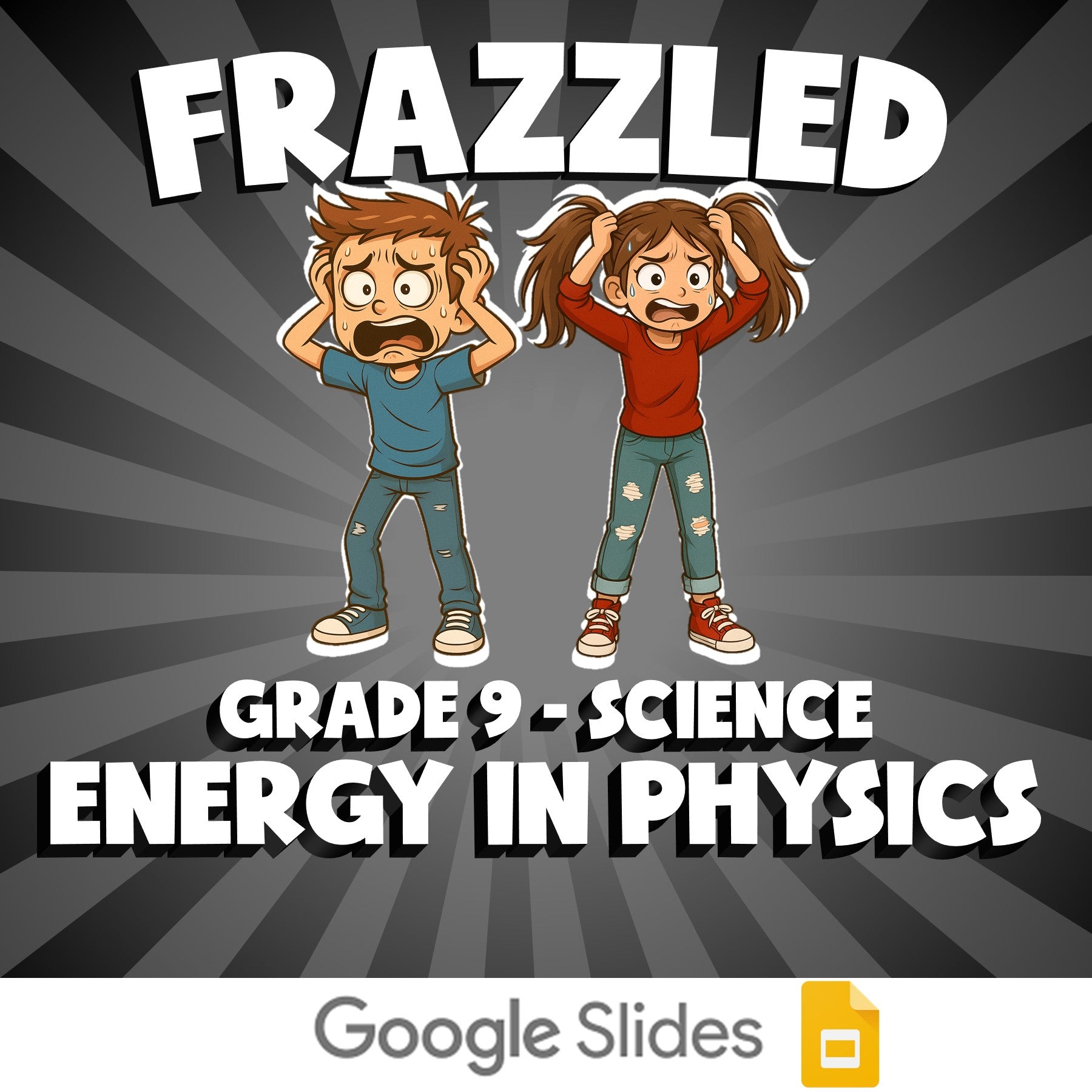 Energy in Physics FRAZZLED Science Game - No Prep Grade 9 Review Activity