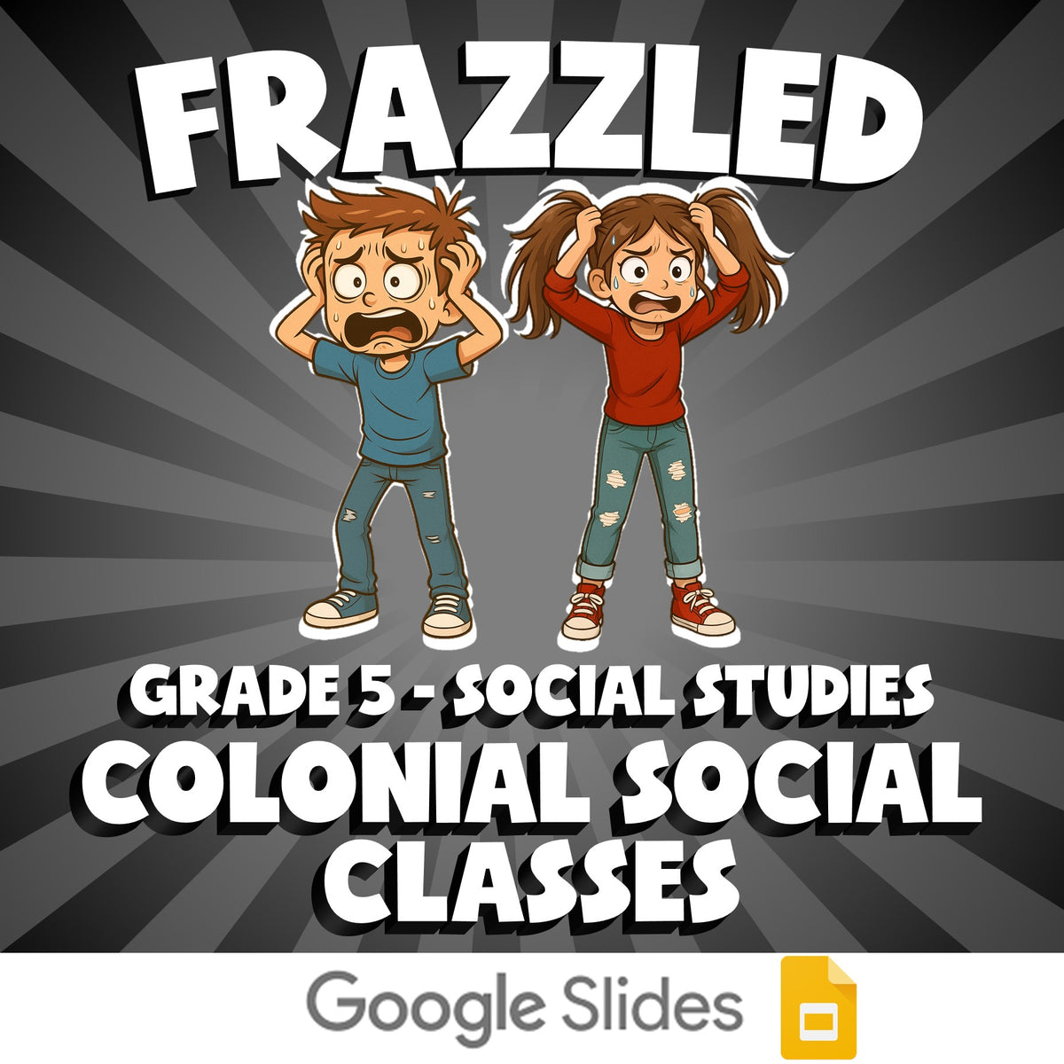 Colonial Social Classes FRAZZLED Socials Game - No Prep Grade 5 Review Activity