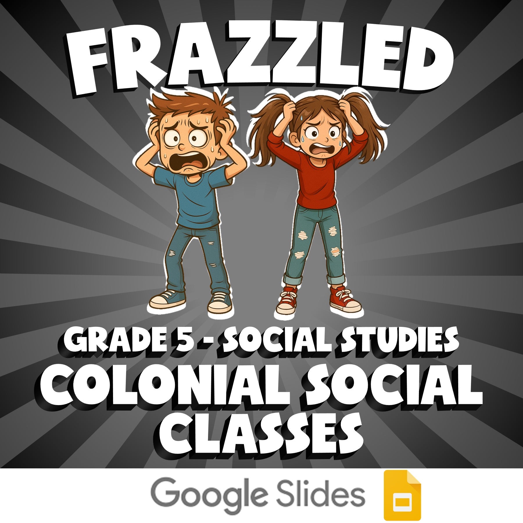 Colonial Social Classes FRAZZLED Socials Game - No Prep Grade 5 Review Activity
