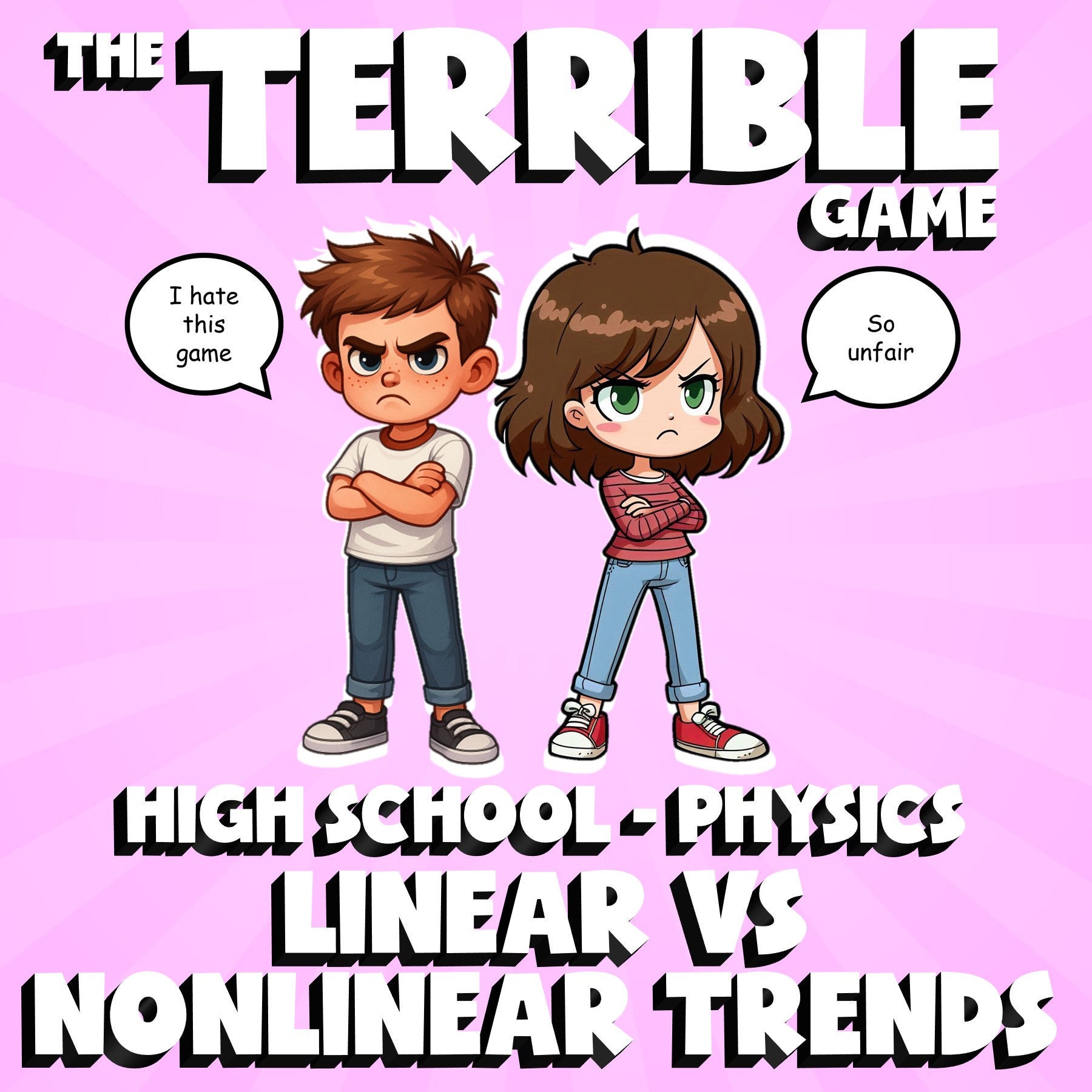 Linear vs Nonlinear Trends THE TERRIBLE GAME - No Prep Physics Science Review
