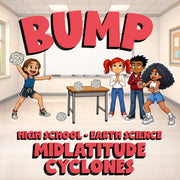 Midlatitude Cyclones BUMP Game - No Prep Earth Science Review Activity