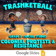 Colonial Protests & Resistance TRASHKETBALL Socials Game - No Prep Grade 3