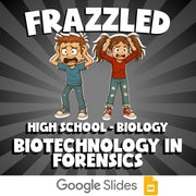 Biotechnology in Forensics FRAZZLED Science Game - No Prep Biology Review