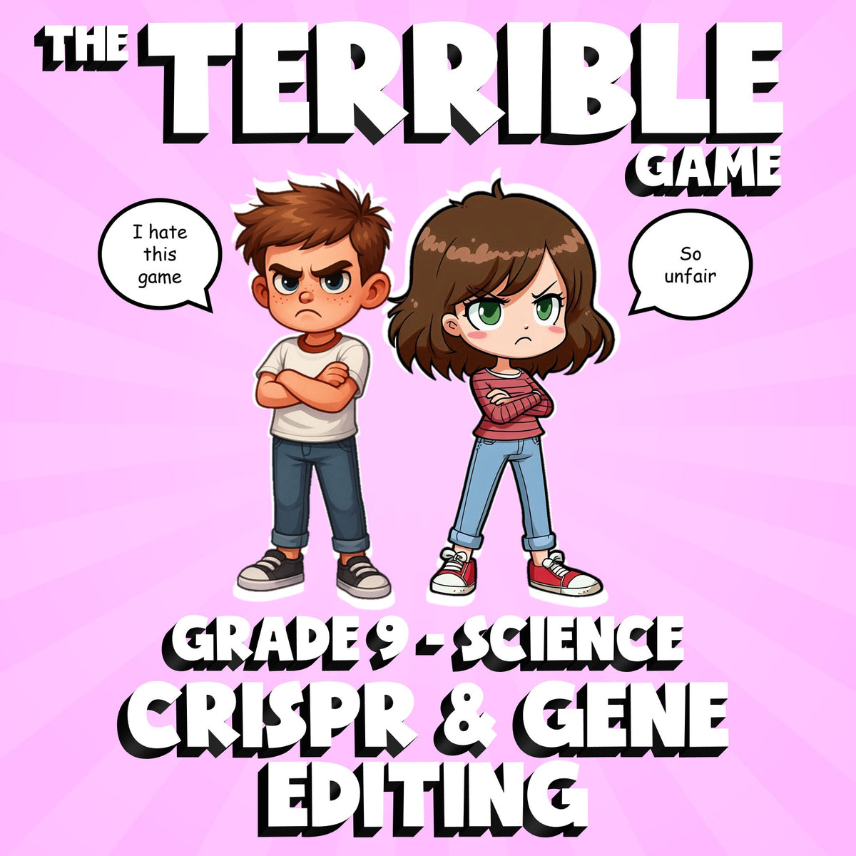 CRISPR & Gene Editing THE TERRIBLE GAME - No Prep Grade 9 Science Review