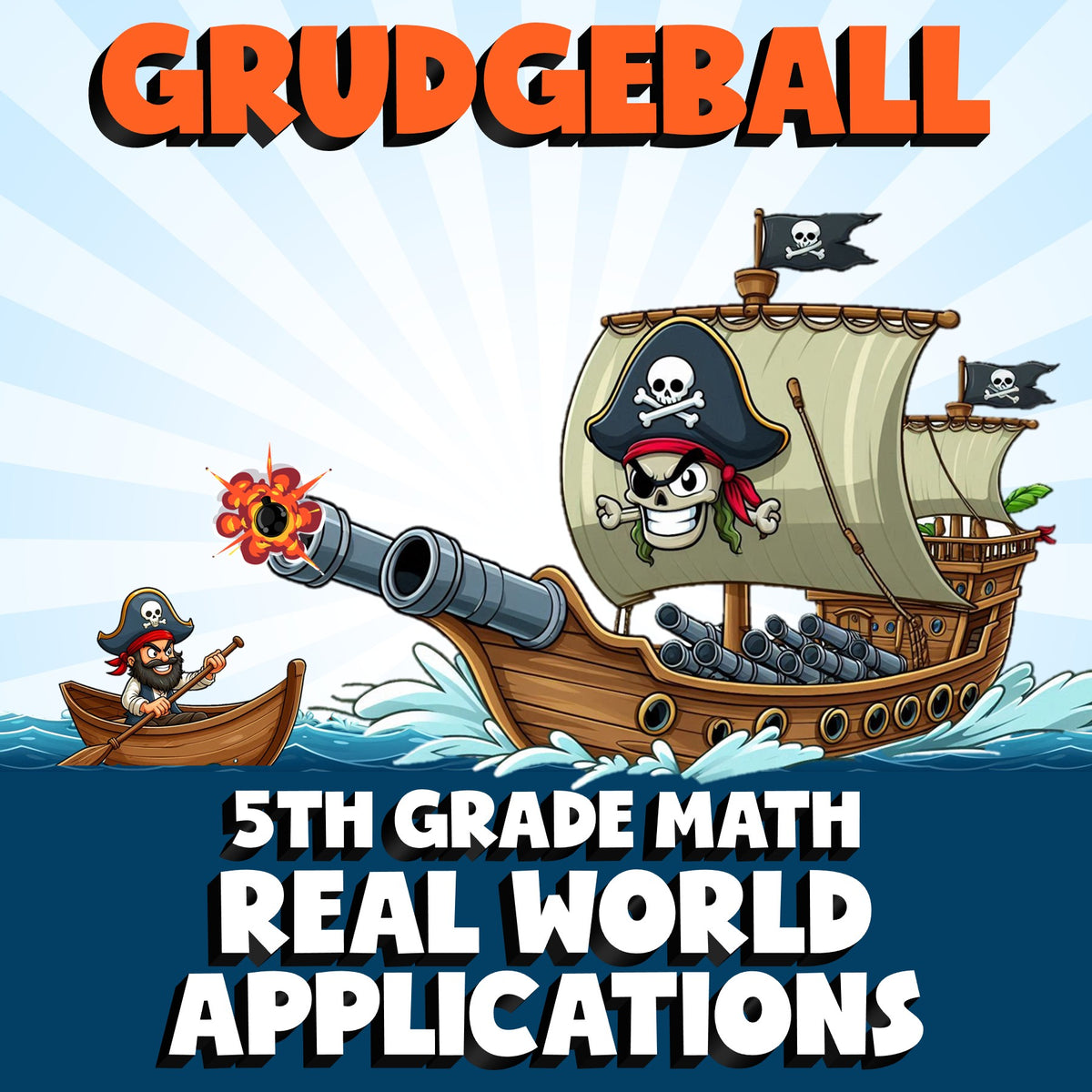 Real World Applications GRUDGEBALL Math Game - No Prep Grade 5 Review Activity