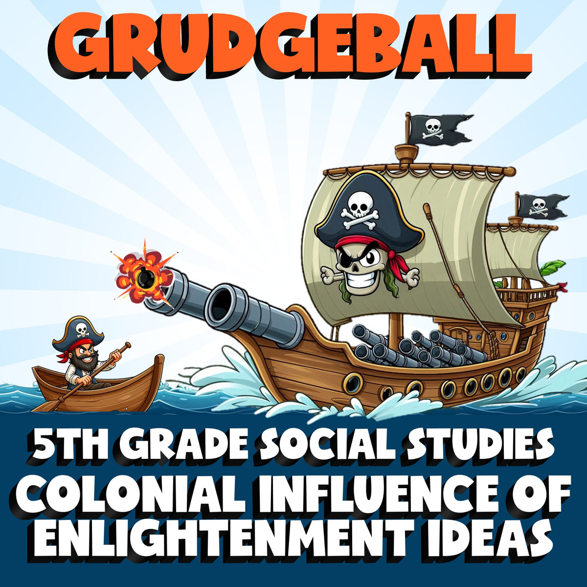 Colonial Influence of Enlightenment Ideas GRUDGEBALL Socials Game - Grade 5