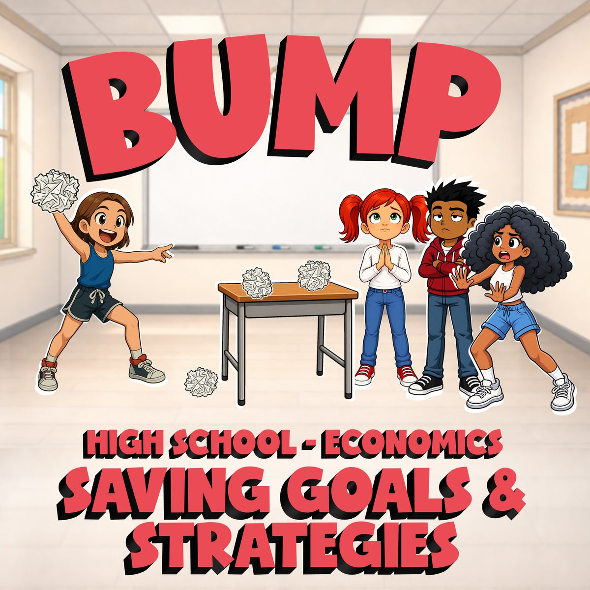 Saving Goals & Strategies BUMP Economics Game - No Prep Review Activity