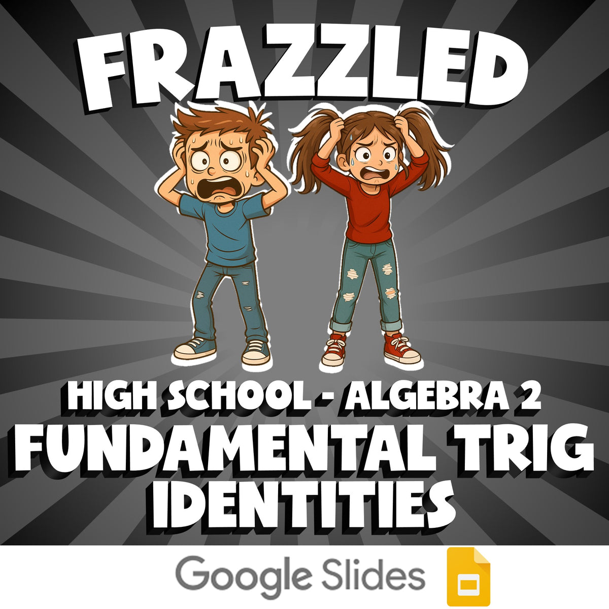Fundamental Trig Identities FRAZZLED Math Game - No Prep Algebra 2 Review