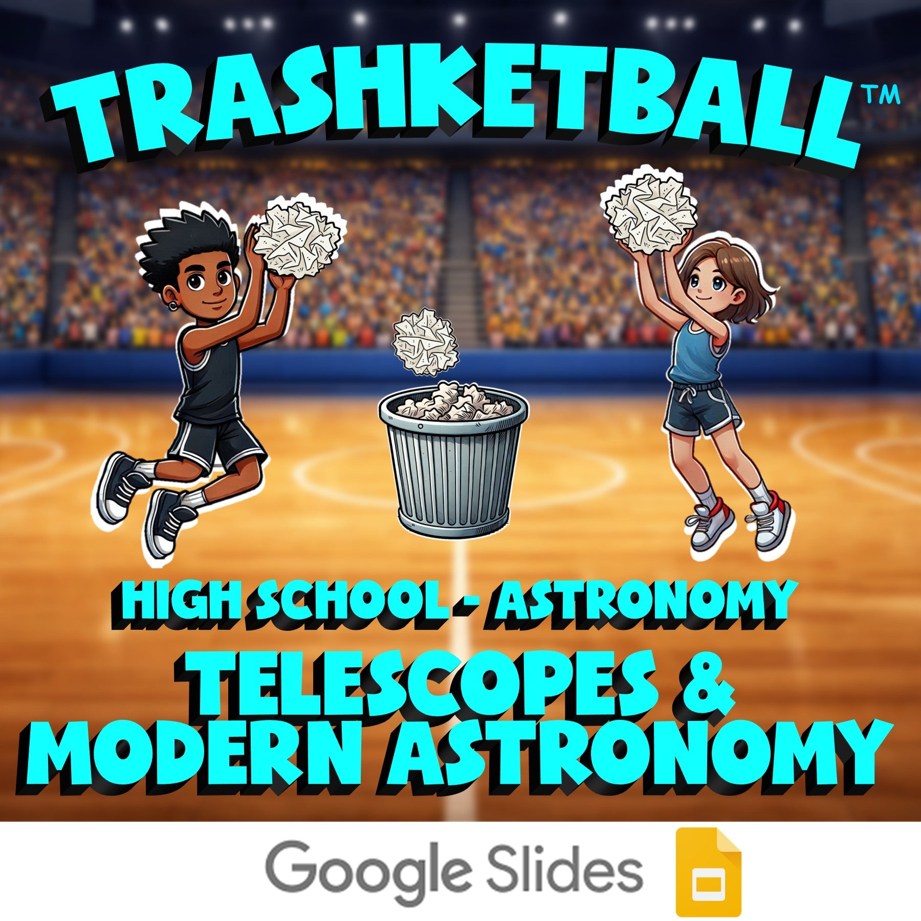 Telescopes & Modern Astronomy TRASHKETBALL Science Game - No Prep Astronomy