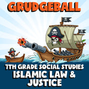 Islamic Law & Justice GRUDGEBALL Socials Game - No Prep Grade 7 Review Activity