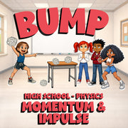 Momentum & Impulse BUMP Science Game - No Prep Physics Review Activity