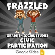 Civic Participation FRAZZLED Socials Game - No Prep Grade 8 Review Activity