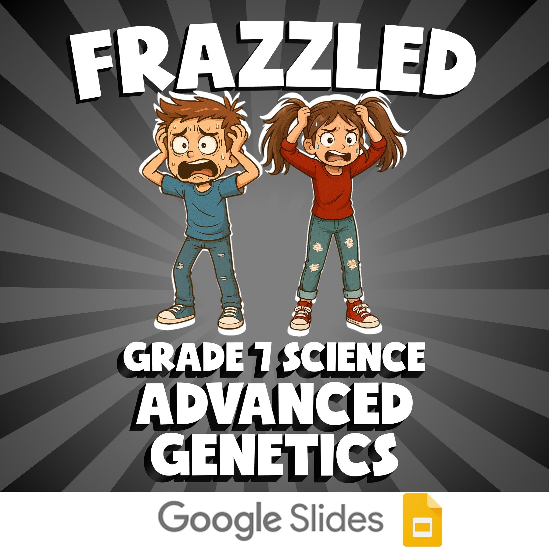 Advanced Genetics FRAZZLED Science Game - No Prep Grade 7 Review Activity