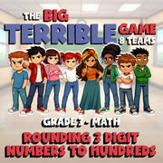 Rounding 3 Digit Numbers to Hundreds BIG TERRIBLE GAME - Grade 3 Math Review