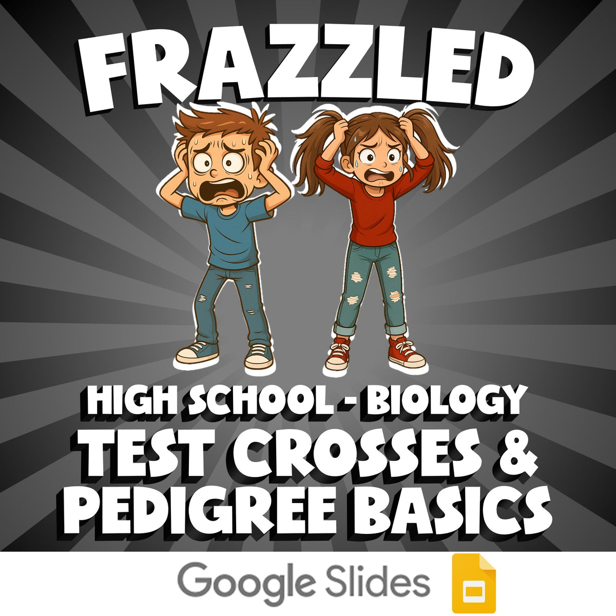 Test Crosses & Pedigree Basics FRAZZLED Science Game - No Prep Biology Review