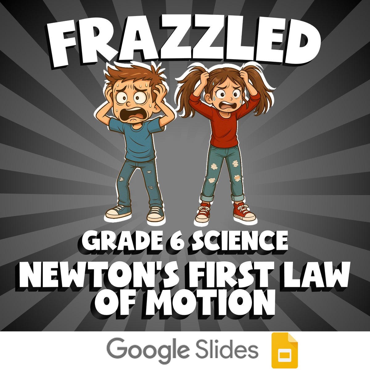 Newton's First Law of Motion FRAZZLED Science Game - No Prep Grade 6 Review
