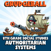 Authoritarian Systems GRUDGEBALL Socials Game - No Prep Grade 8 Review Activity