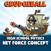 Net Force Concept GRUDGEBALL Science Game - No Prep Physics Review Activity