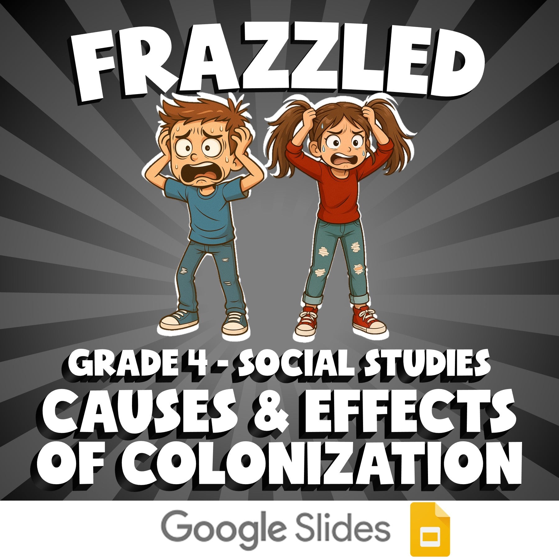 Causes & Effects of Colonization FRAZZLED Socials Game - No Prep Grade 4 Review