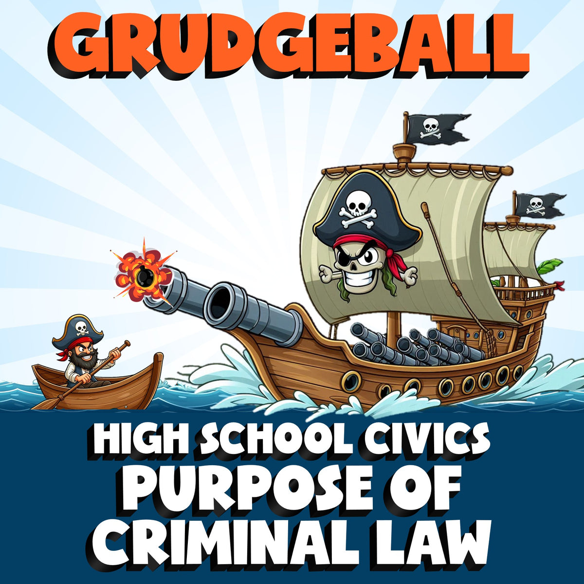 Purpose of Criminal Law GRUDGEBALL Civics Game - No Prep Review Activity