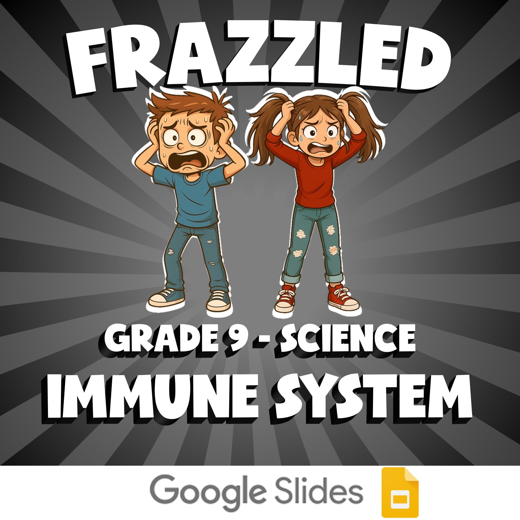 Immune System FRAZZLED Science Game - No Prep Grade 9 Review Activity