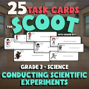 Conducting Scientific Experiments SCOOT TASK CARDS Science Game - Grade 3