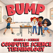 Computer Science Terminology BUMP Science Game - No Prep Grade 6 Review Activity