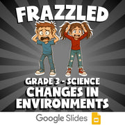 Changes in Environments FRAZZLED Science Game - No Prep Grade 3 Review Activity