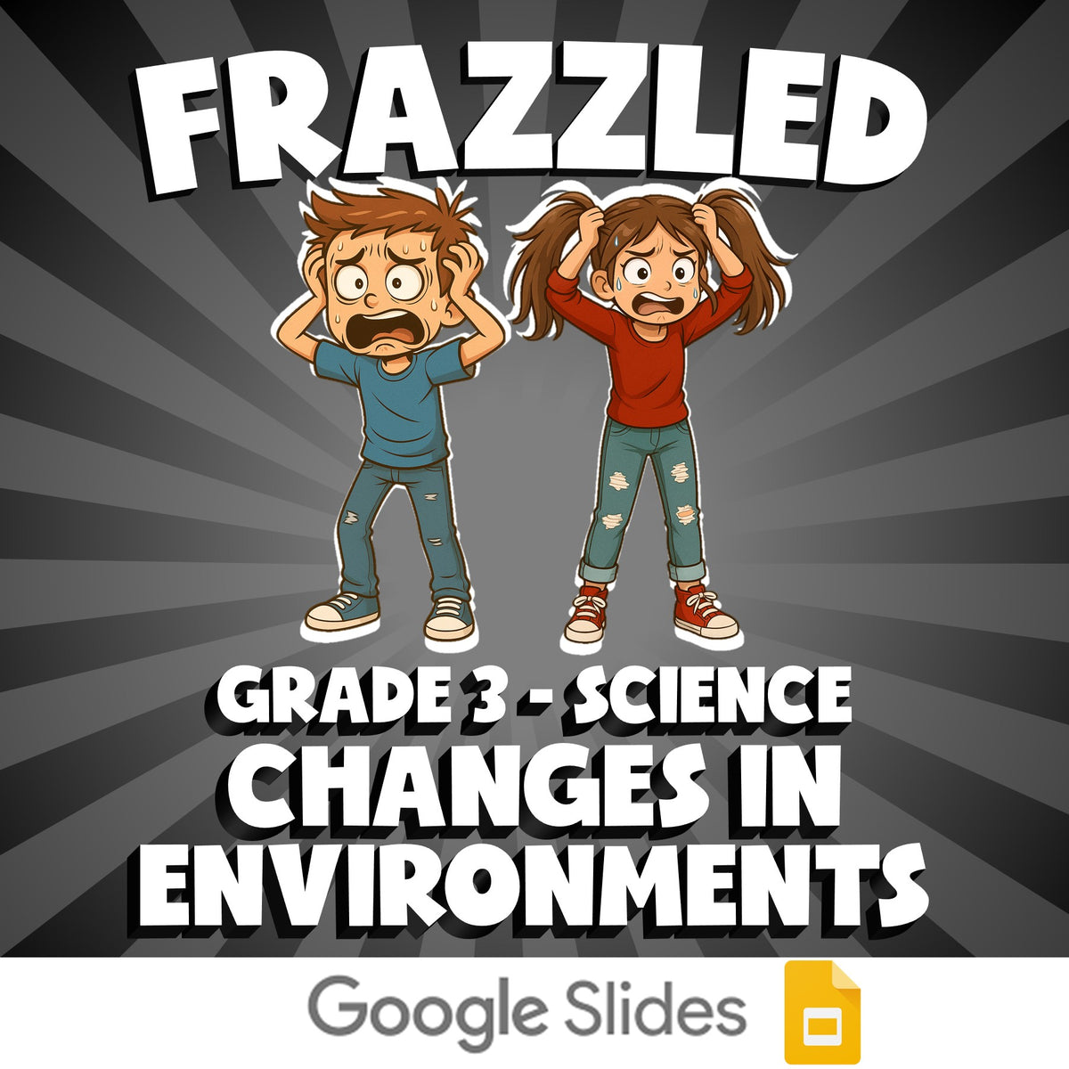 Changes in Environments FRAZZLED Science Game - No Prep Grade 3 Review Activity