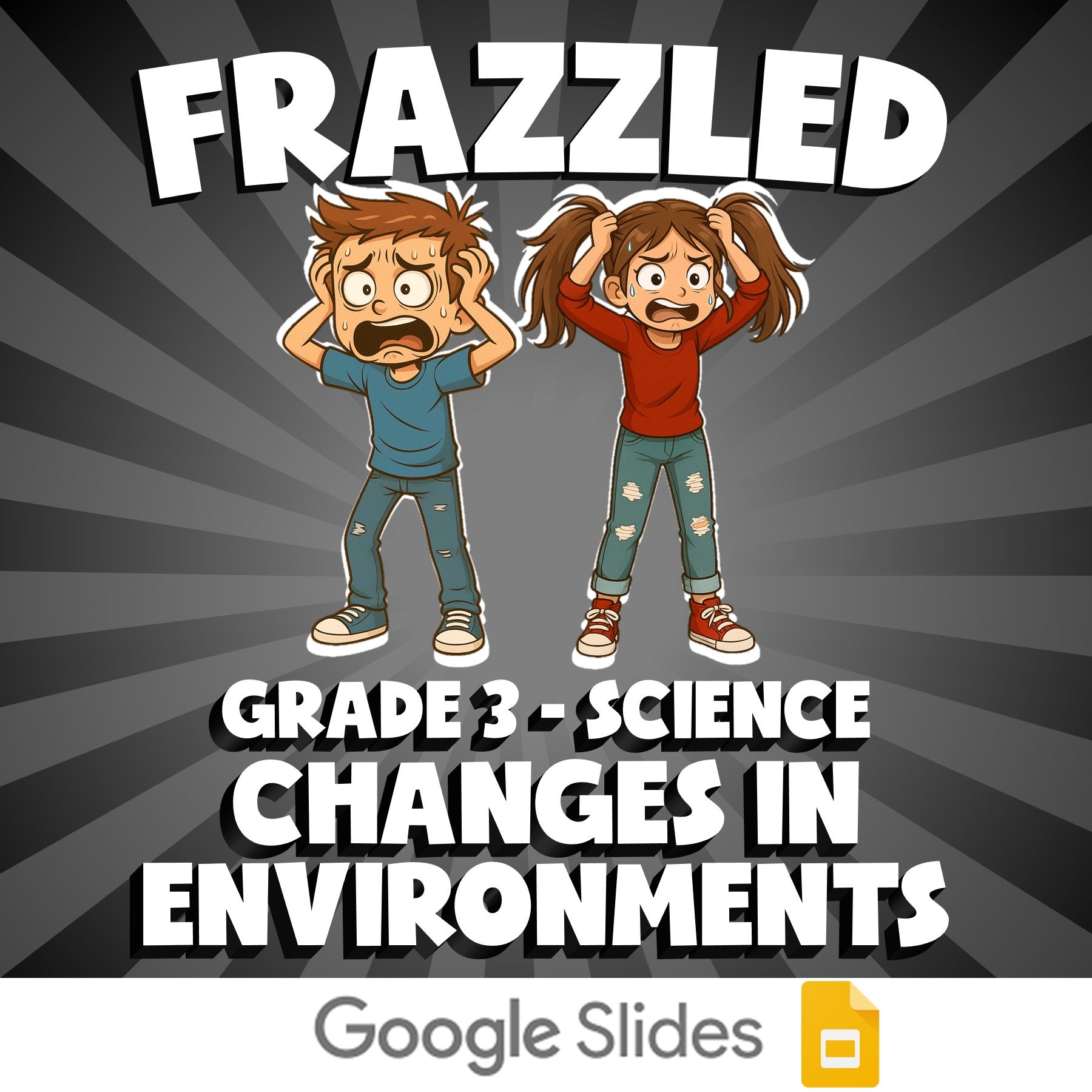 Changes in Environments FRAZZLED Science Game - No Prep Grade 3 Review Activity