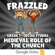 Medieval Role of the Church FRAZZLED Socials Game - No Prep Grade 7 Review