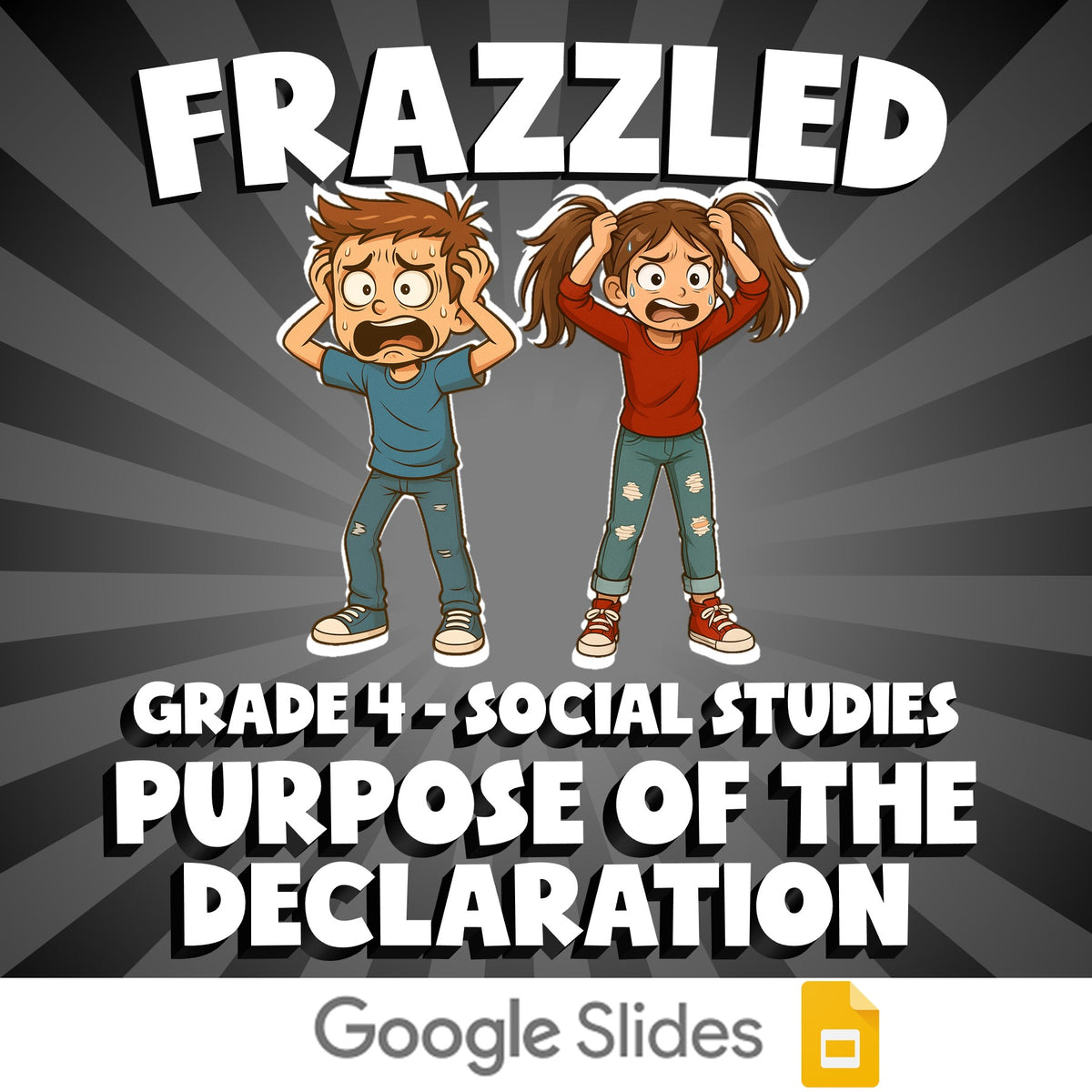 Purpose of the Declaration FRAZZLED Socials Game - No Prep Grade 4 Review