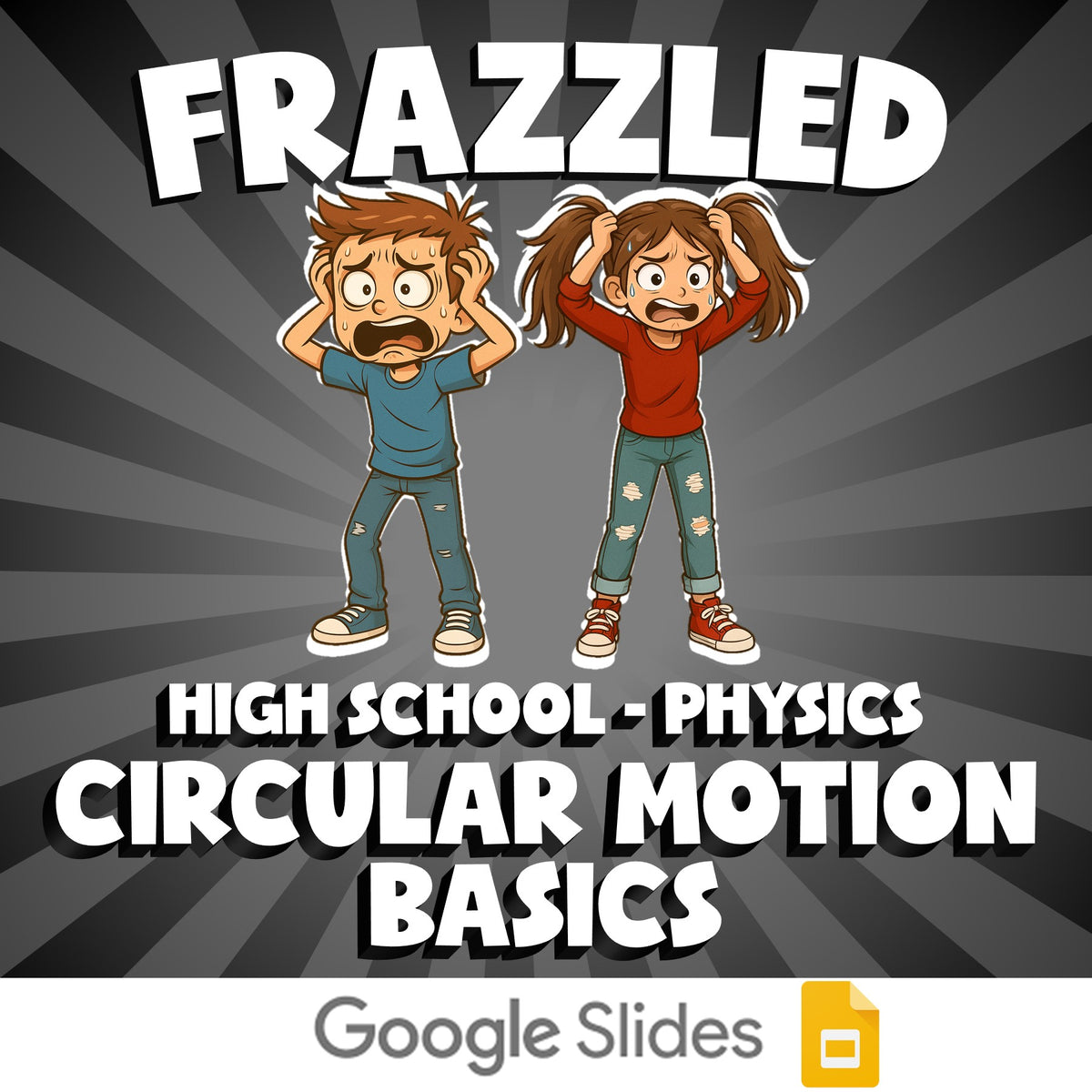 Circular Motion Basics FRAZZLED Science Game - No Prep Physics Review Activity